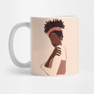 Beautiful Women Minimalistic Illustration Mug